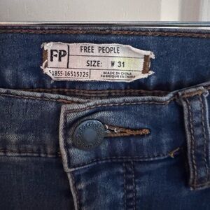Free People Dark Blue Denim Jeans